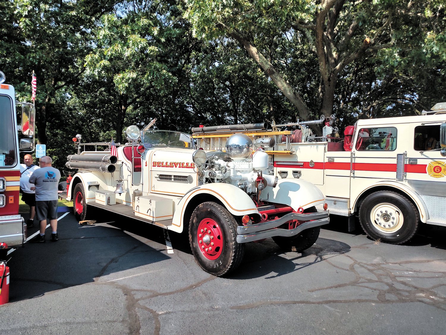 SHAPPY’S SPECIAL: Warwick resident Dick Shappy brought his 1939 Ahrens Fox fire truck that once served the Belleville NJ area to Sunday’s show’s 18th annual Antique Fire Truck Show.